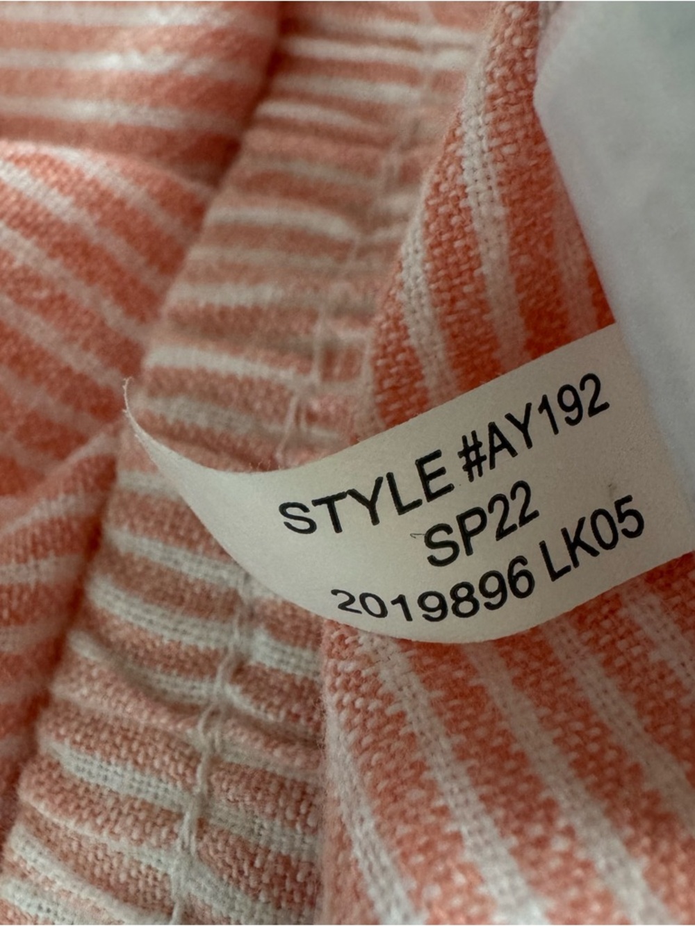 J. Crew Factory Striped Linen-Cotton Blend Drawstring Pant Cropped Spring Beachy - Picture 11 of 11